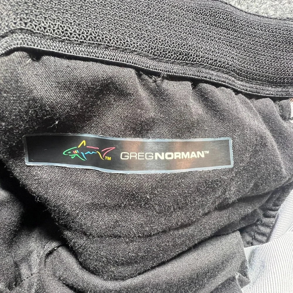 Greg Norman Mens Gray Performance Golf Shorts Size 34 Stretch Side Zip Pocket